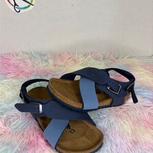 Birkenstock Kids Sandals - Navy and Light Blue